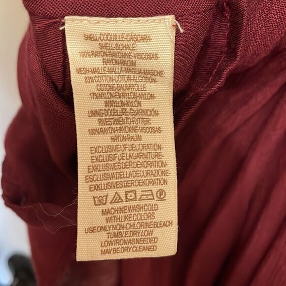 Free People Embroidered Mojave Bohemian Mini Dress in Plum - Picture 8 of 10